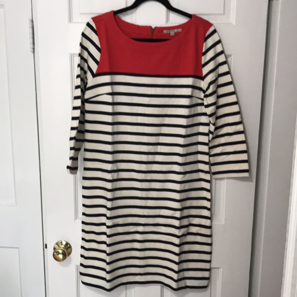 GAP Women’s medium TALL  sailor striped dress nautical preppy